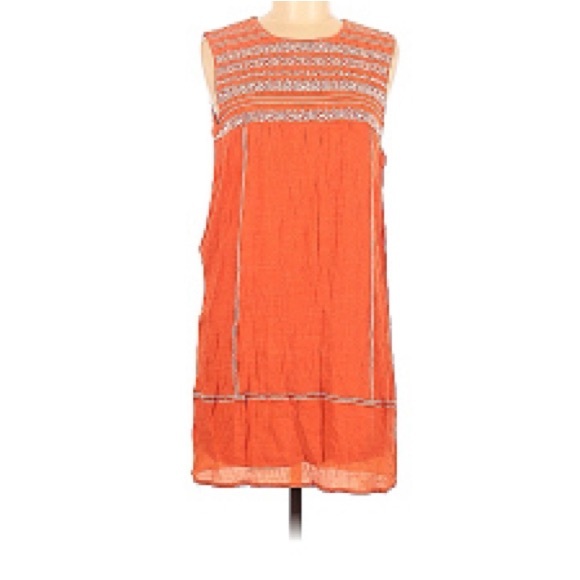 THML Orange Shift Dress.Sz M - Picture 1 of 6
